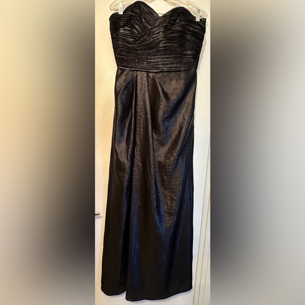 Strapless evening gown